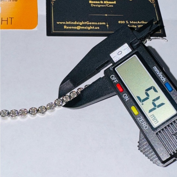 1cttw natural diamond tennis bracelet, Genuine real diamond bracelet unisex gift - Picture 4 of 6